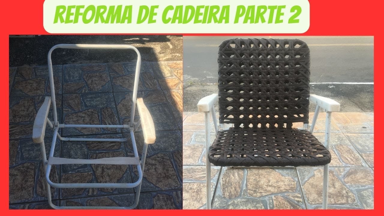 REFORMA DE CADEIRA DE BALANÇO EM FIBRA SINTÉTICA . PARTE 2