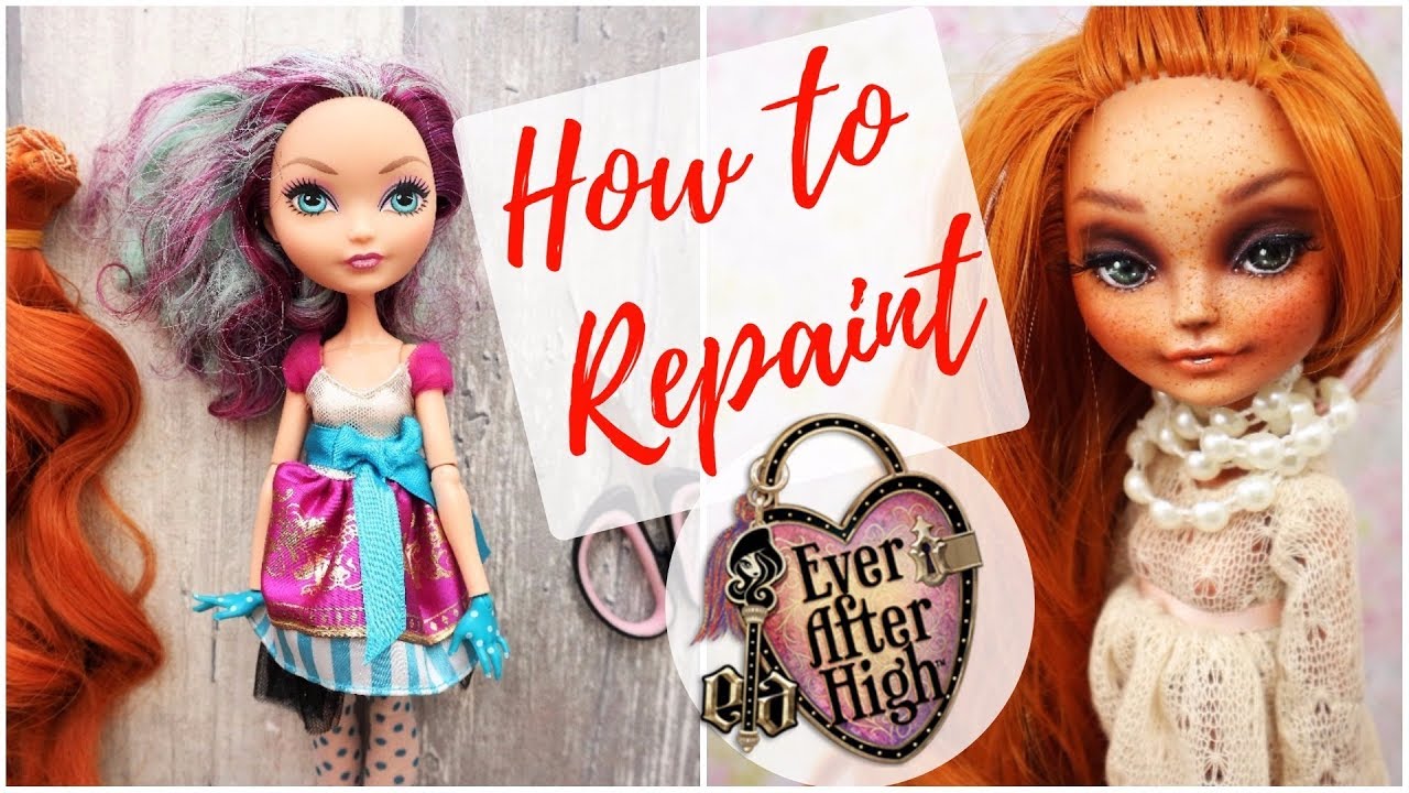 How To Repaint Ever After High Doll / Custom Monster High, Barbie Dolls / DIY Tutorial Handmade