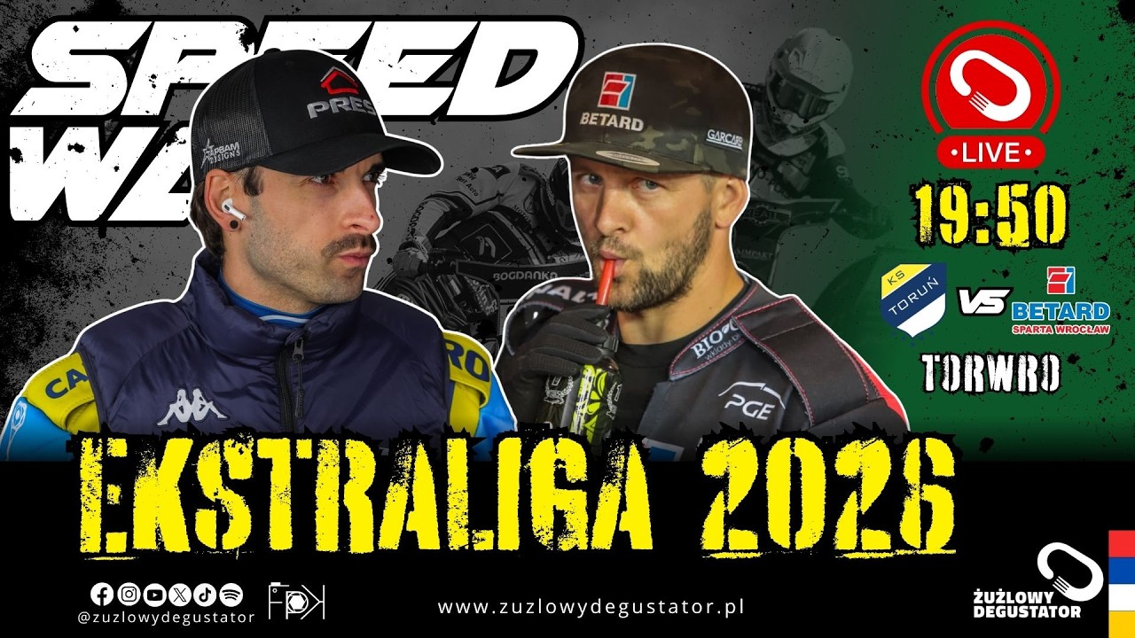 Oglądamy: PRES Toruń - Sparta Wrocław - 1 mecz finałowy Ekstraligi 20.09.2026