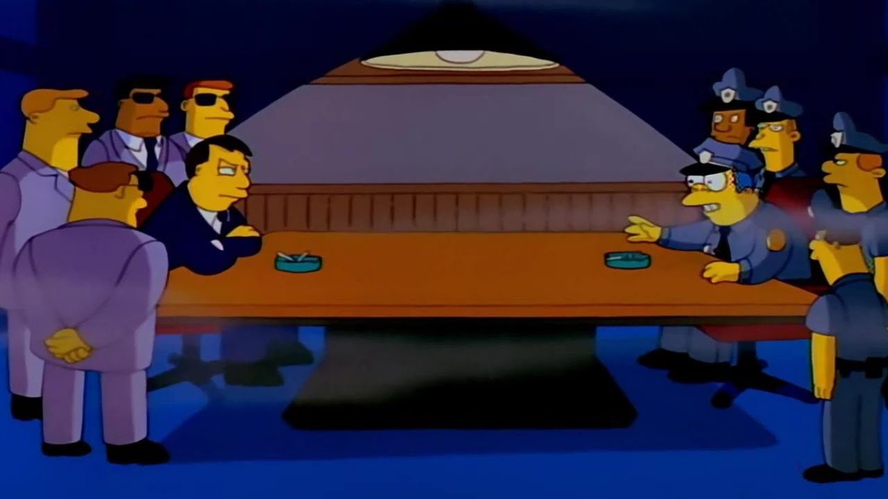 Mayor Quimby vs Chief Wiggum