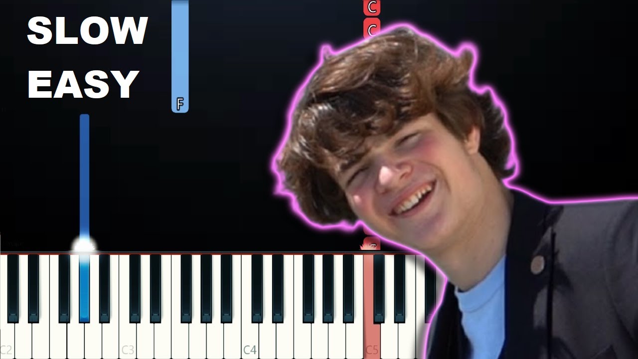Tubbo - Life By The Sea (SLOW EASY PIANO TUTORIAL)