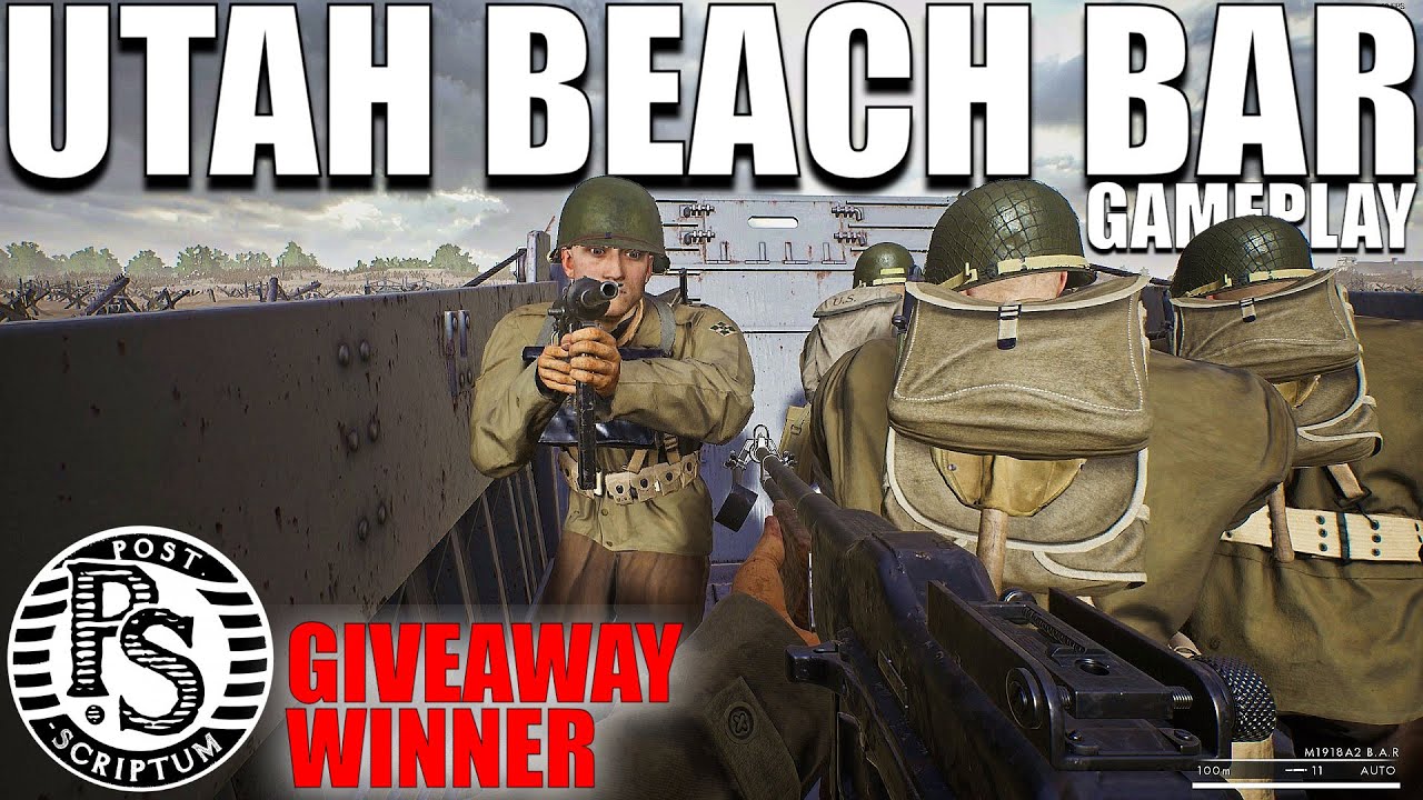 Post Scriptum BAR gameplay on Utah Beach & Giveaway Winner