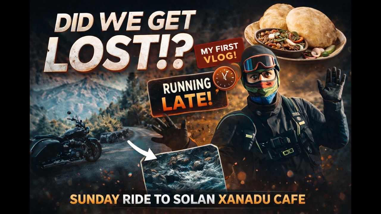 My First Moto Vlog | Sunday Group Ride to Xanadu Café, Solan | Super Meteor 650 | Himachal Ride