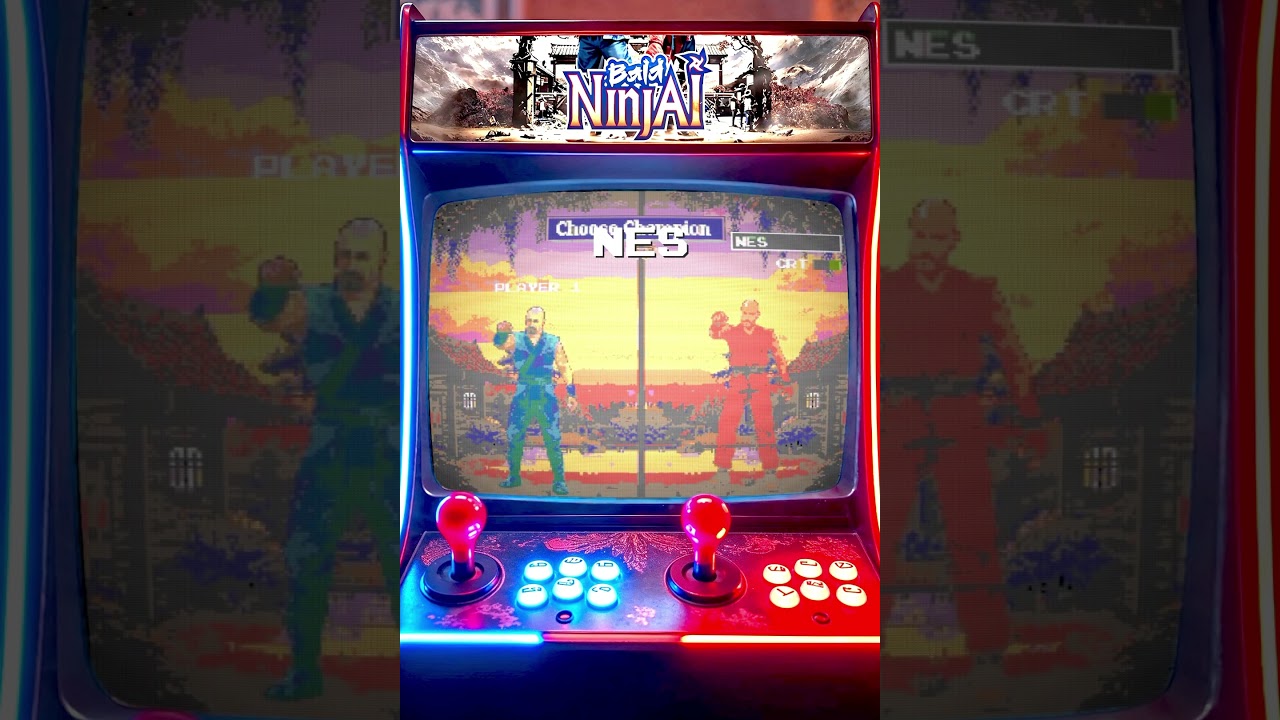 👾 Bald NinjAI in NES or Mega Drive!! #retrogaming #gaming #videogames #80s