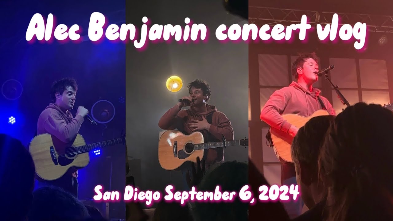 Alec Benjamin 12 Notes concert vlog // San Diego 9/6/2024