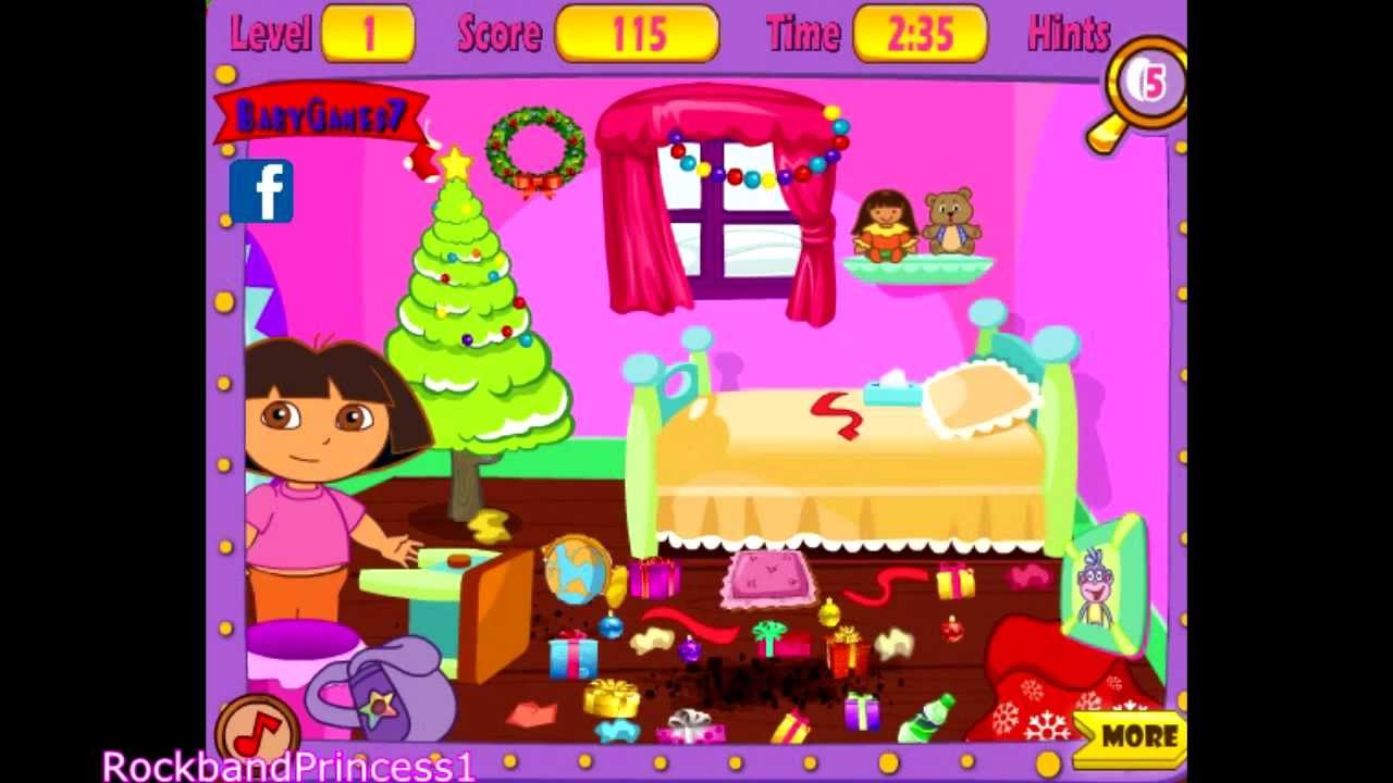 Dora Room Cleaning Games For Little Girl