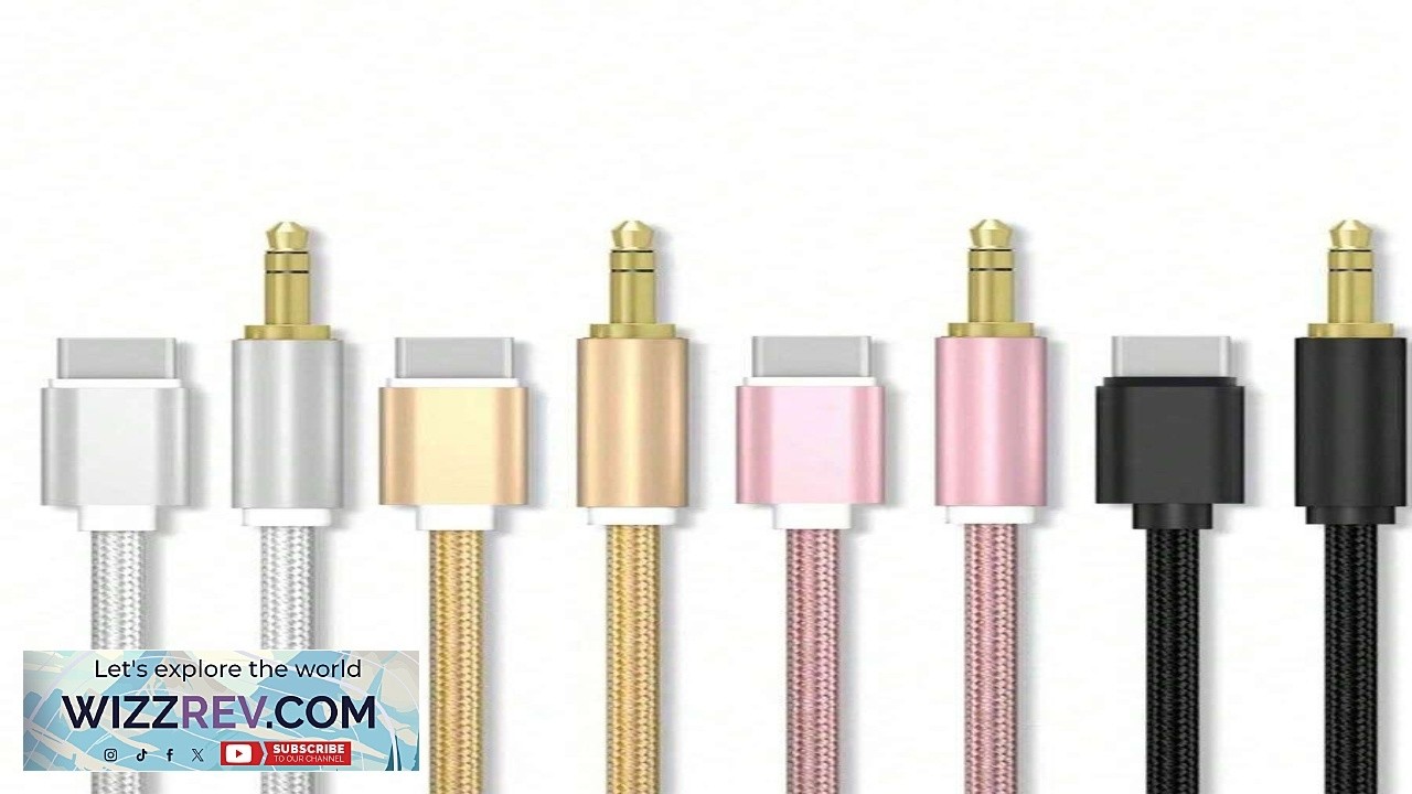 3.5mm Stereo Aux Cable Car Home Stereo Speaker Headphone Compatible Auxiliary Audio