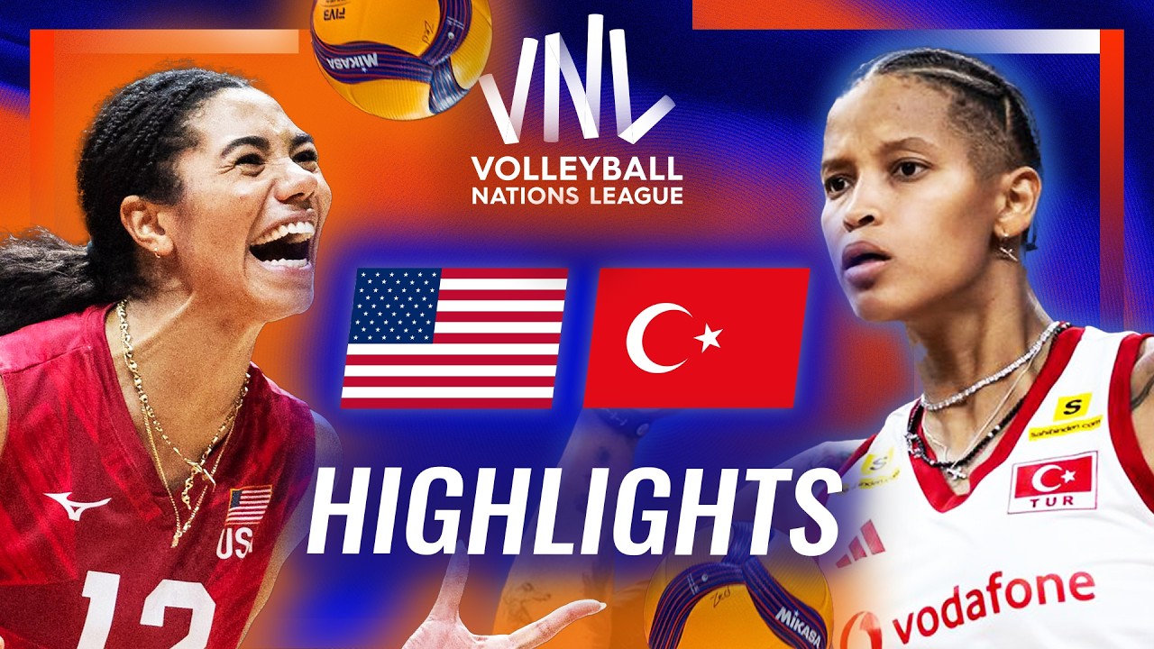 USA 🇺🇸 vs. T&uuml;rkiye 🇹🇷 - Highlights | Week 3 | Women's VNL 2026