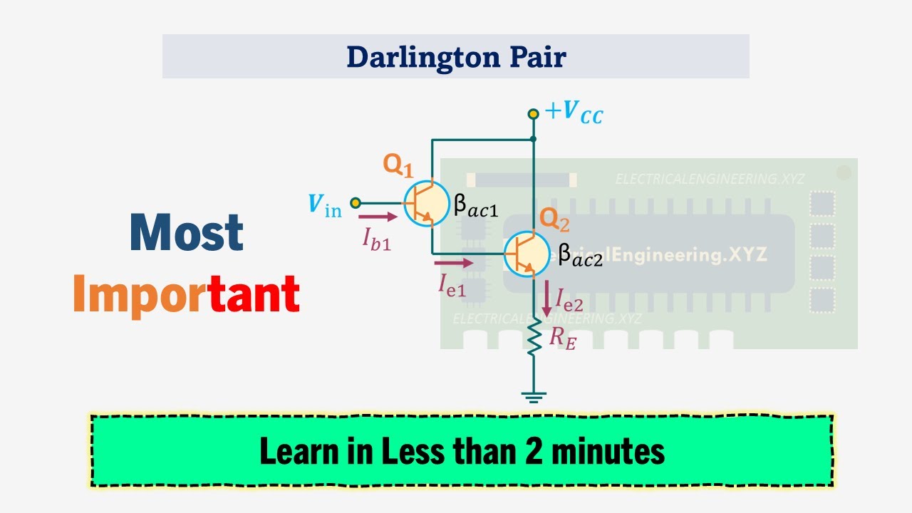 Darlington pair - Two Transistors, One Super Output 🔥