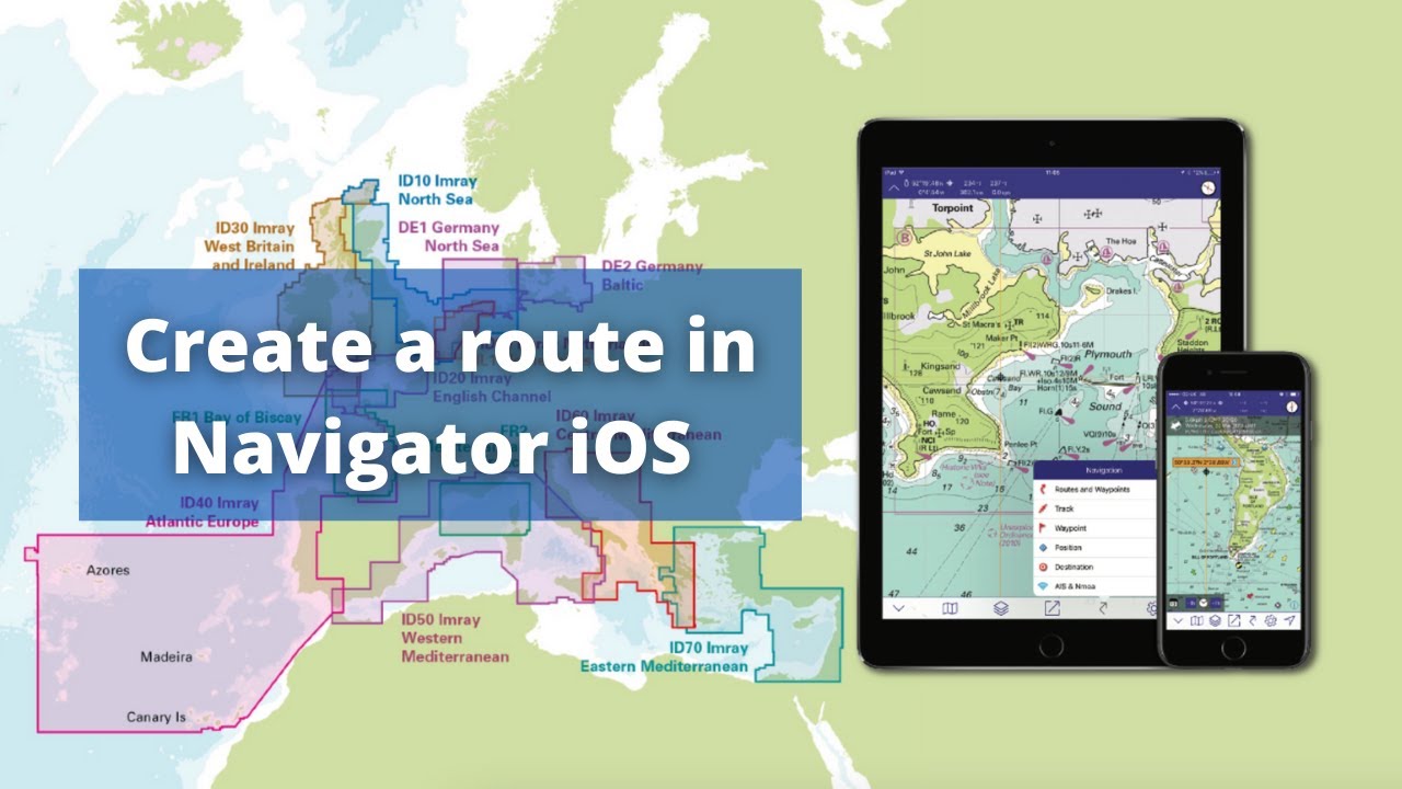 Create a route in Imray Navigator for iOS