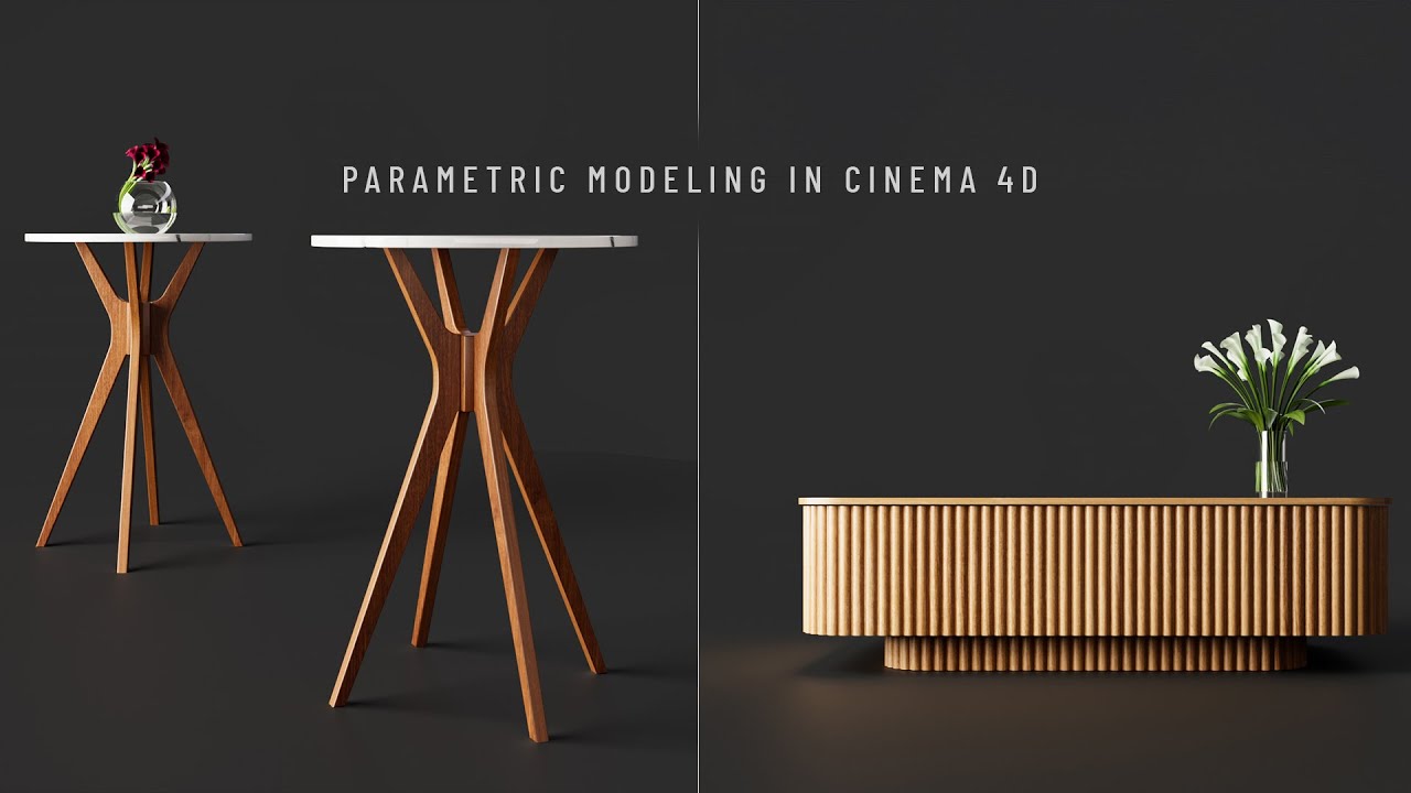 Parametric Furniture Modeling in Cinema 4d.