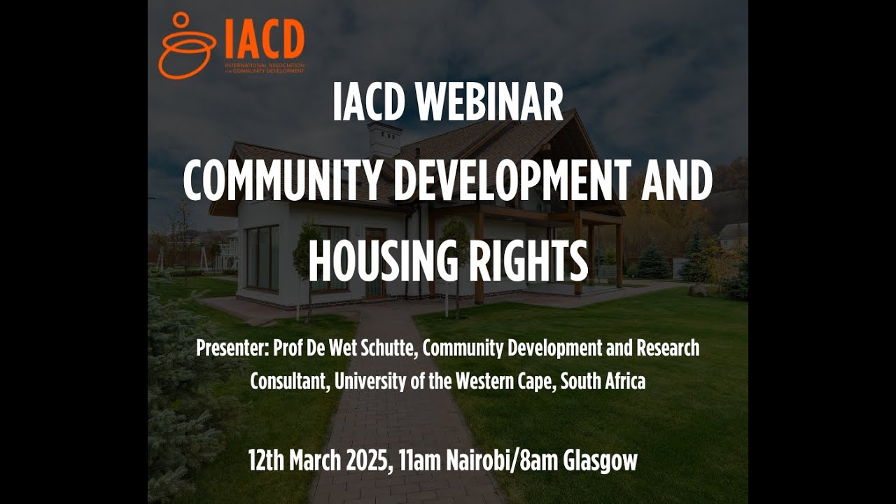IACD Webinar: Community Development and Housing Rights