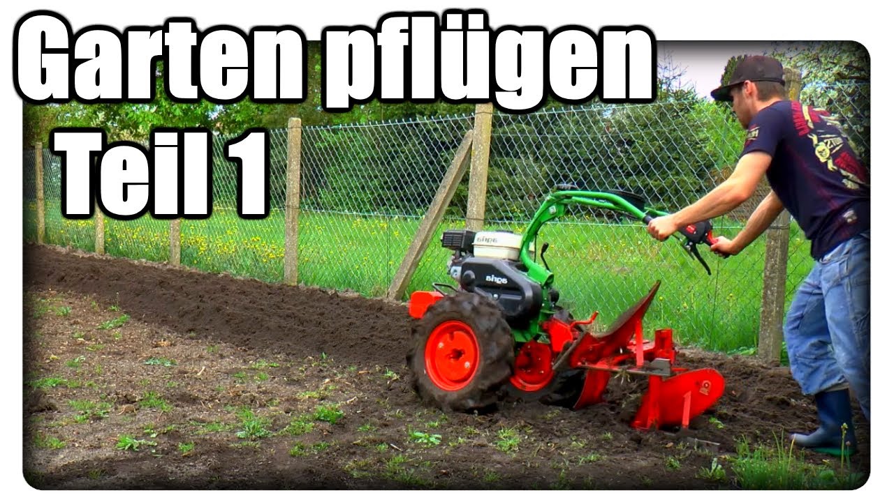 Agria 100-R Geräteträger Pflug / Acker Pflügen Teil 1 / Gemüseanbau im Garten - Die Vorbereitung