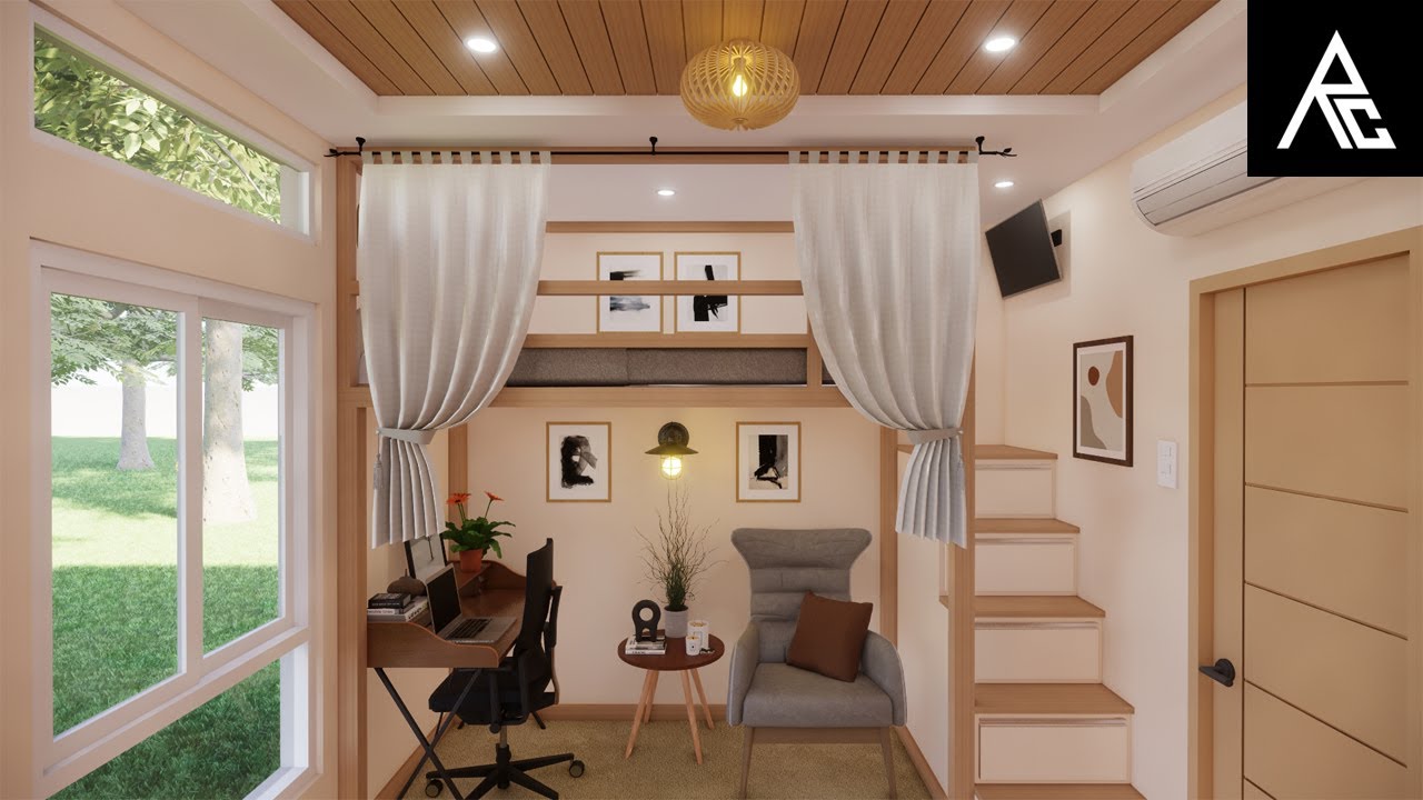 Elegant Loft Bed Idea for Small Rooms