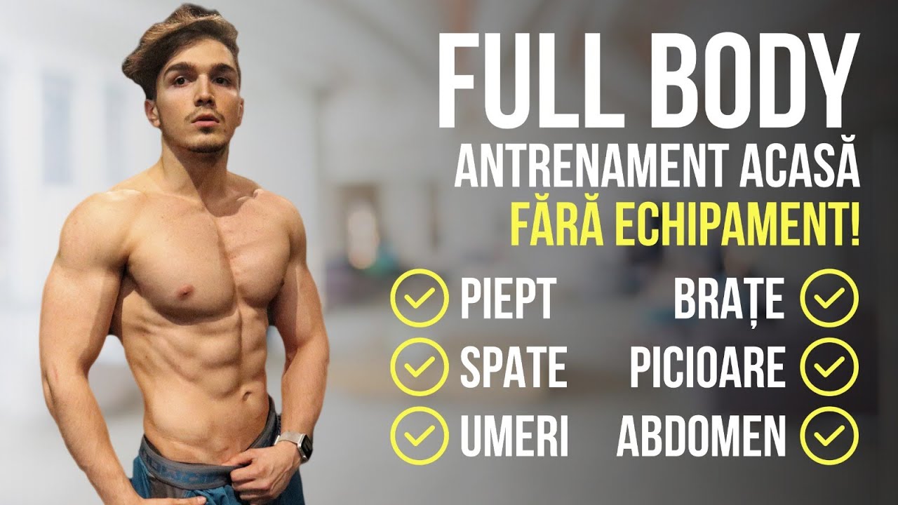 ANTRENAMENT FULL BODY ACASA EXPLICAT | CUM SA FACI MUSCHI FARA ECHIPAMENT | BARBATI & FEMEI