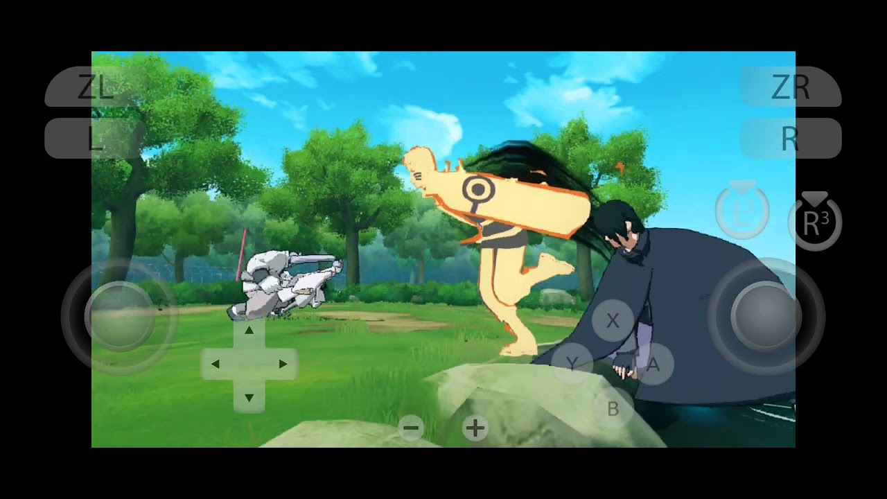 mencoba Naruto x Boruto di hp kentang pakai emulator yuzu