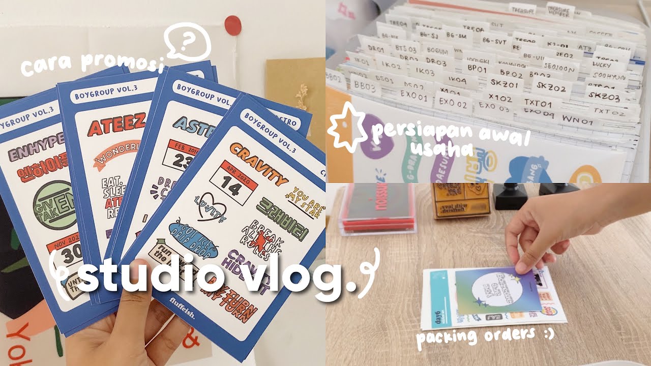 studio vlog ep. 28 : cara promosi, persiapan awal bisnis kecil, packing orders || indonesia