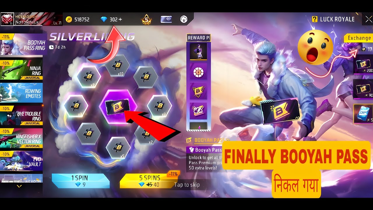Booyah Pass 🔥"Silver Lining" Premium Upgrade | Free Fire October 2025