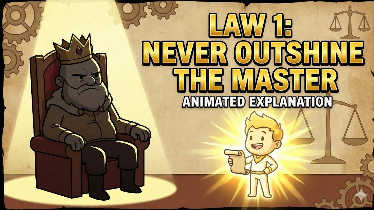 Law 1 - 48 Laws of Power - Never Outshine the master - Animated Explaination