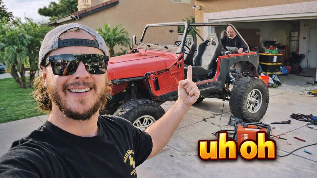 Building a Driveway Jeep Roll Cage Gone Wrong!