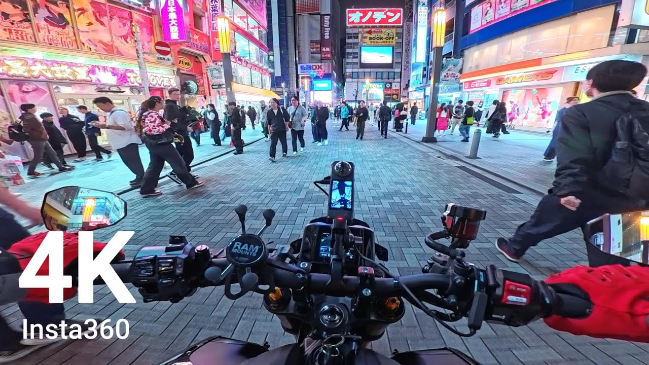 [4K] Ride in Cyberpunk - #insta360 × MT09