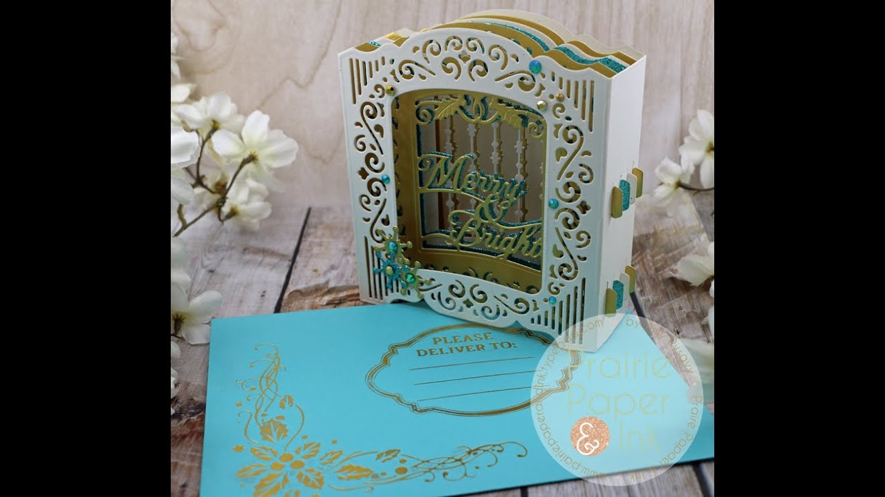 Making a Christmas Cabinet Card | Spellbinders Becca Feeken Holiday 2019 Release