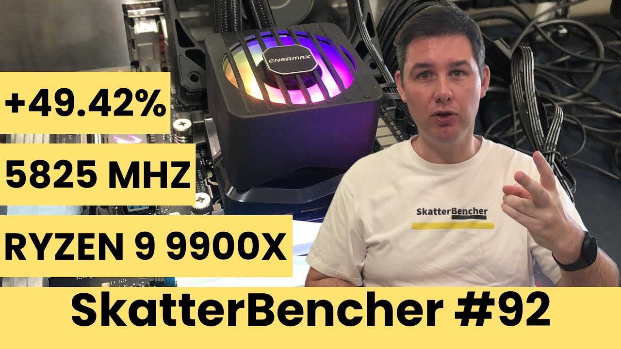 Ryzen 9 9900X пониженное напряжение и разгон до 5825 МГц | СкэттерБенчер #92