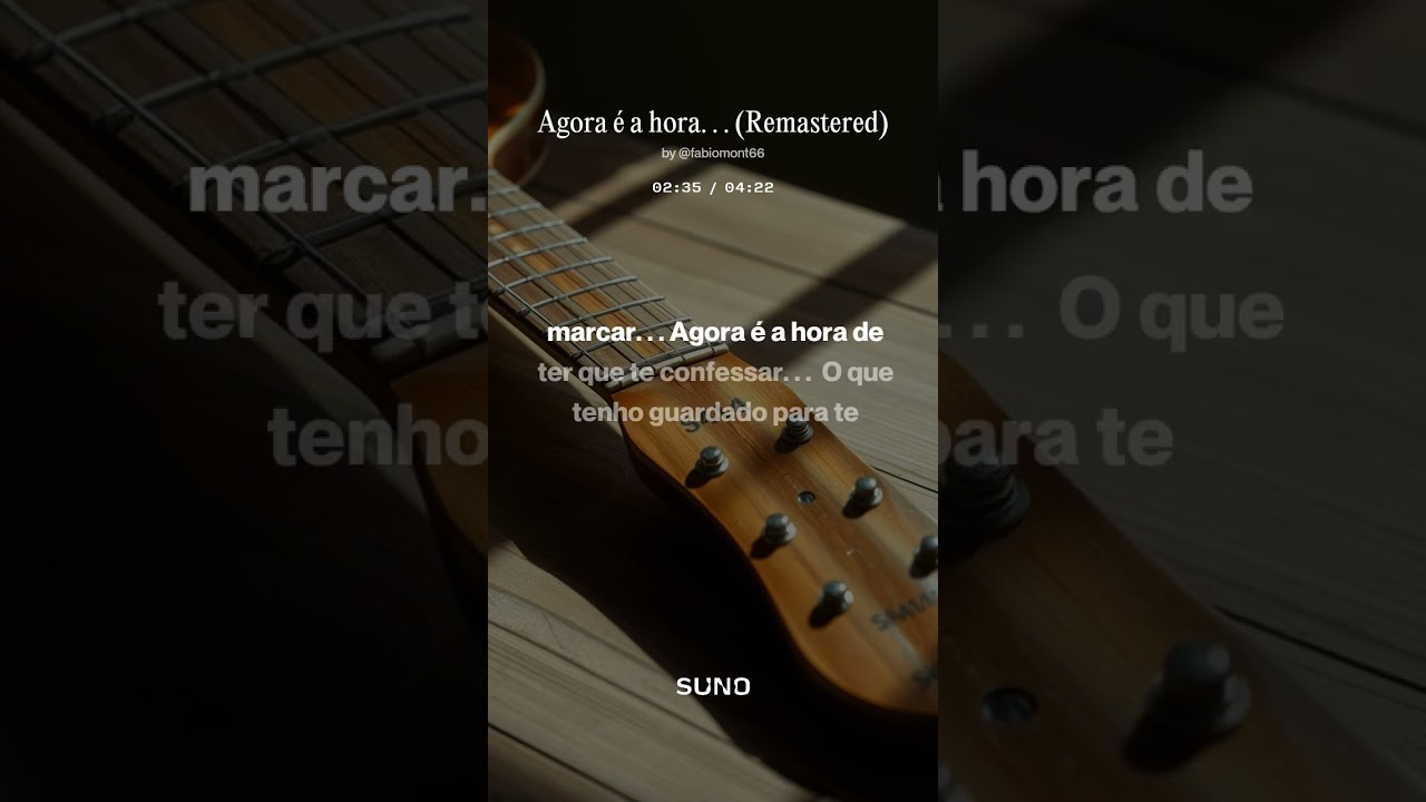 Agora é a hora de ter que te confessar. . .- SUNO Album: LAÇOS - Fabiomont66 #fabiomont66@gmail.com 