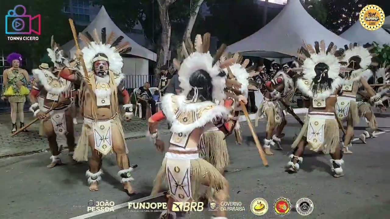 🎭 Carnaval de João Pessoa 2025  Desfile Oficial Tribo Indígena Africanos 🌿 Av  Duarte da Silveira