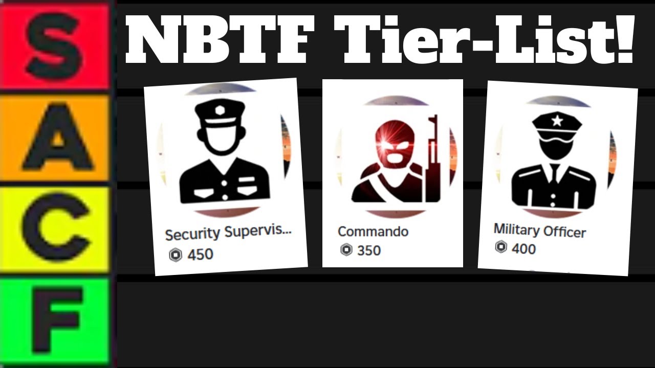 The Ultimate NBTF Tier-List! | Ranking EVERY Role!