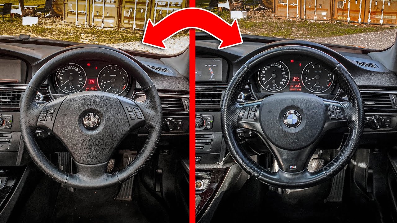 BMW E90 mSport Steering Wheel & AirBag Upgrade Swap