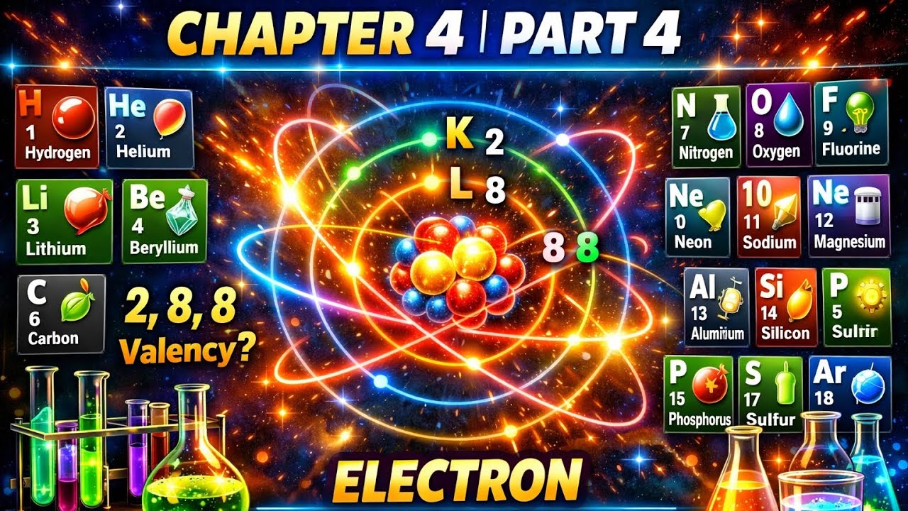 Chapter 4 | (Part-4) | Electron Distribution & Valency of First 18 Elements