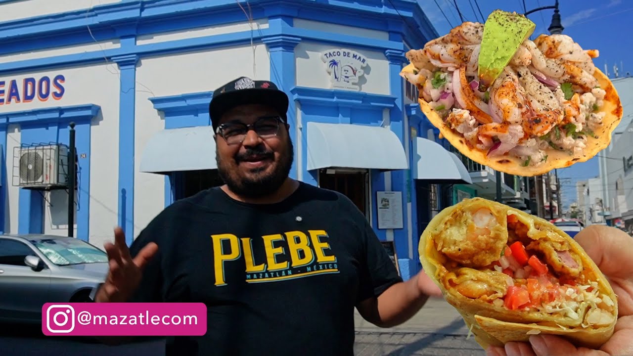 Tacos de Mariscos en el centro de Mazatl&aacute;n - Taco de Mar