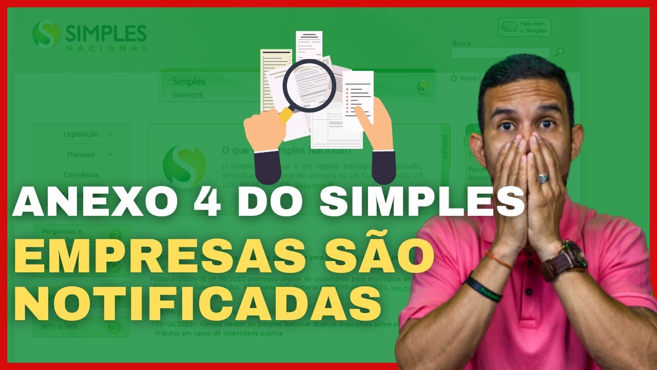 Empresas do anexo IV estão recebendo notificação da receita por isso:
