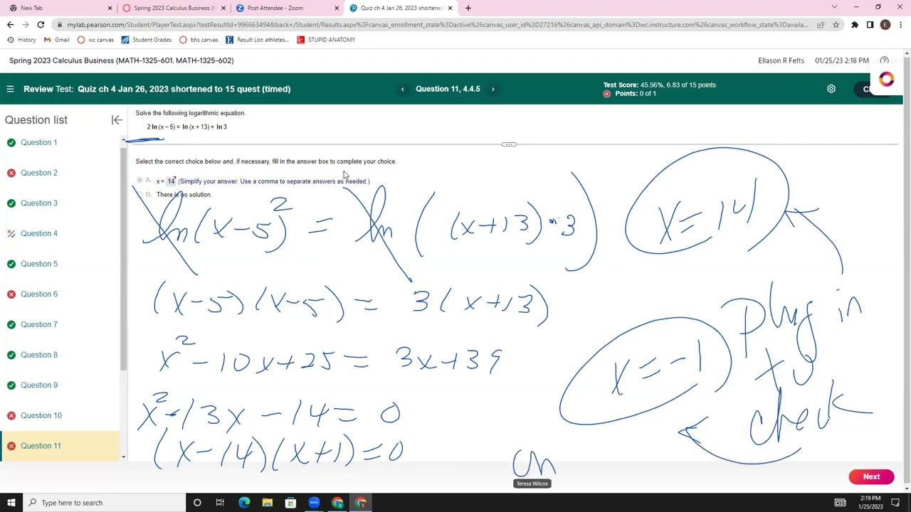 busi calc ch 4 test review 2023 15 questions