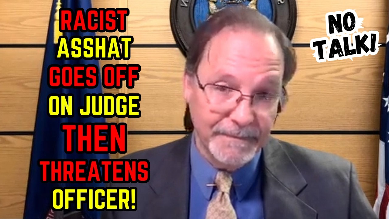 RACIST A$$HAT Gets Ticket for Colored Lights THEN Goes OFF on th Judge AND Threatens to BEAT Officer