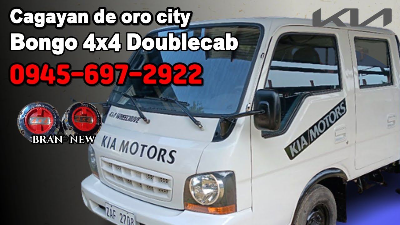 CDO KIA Bongo Bigeye 4X4 DOUBLECAB 🚚 4wd  White Available NOW  0945-697-2922 Cagayan de oro city