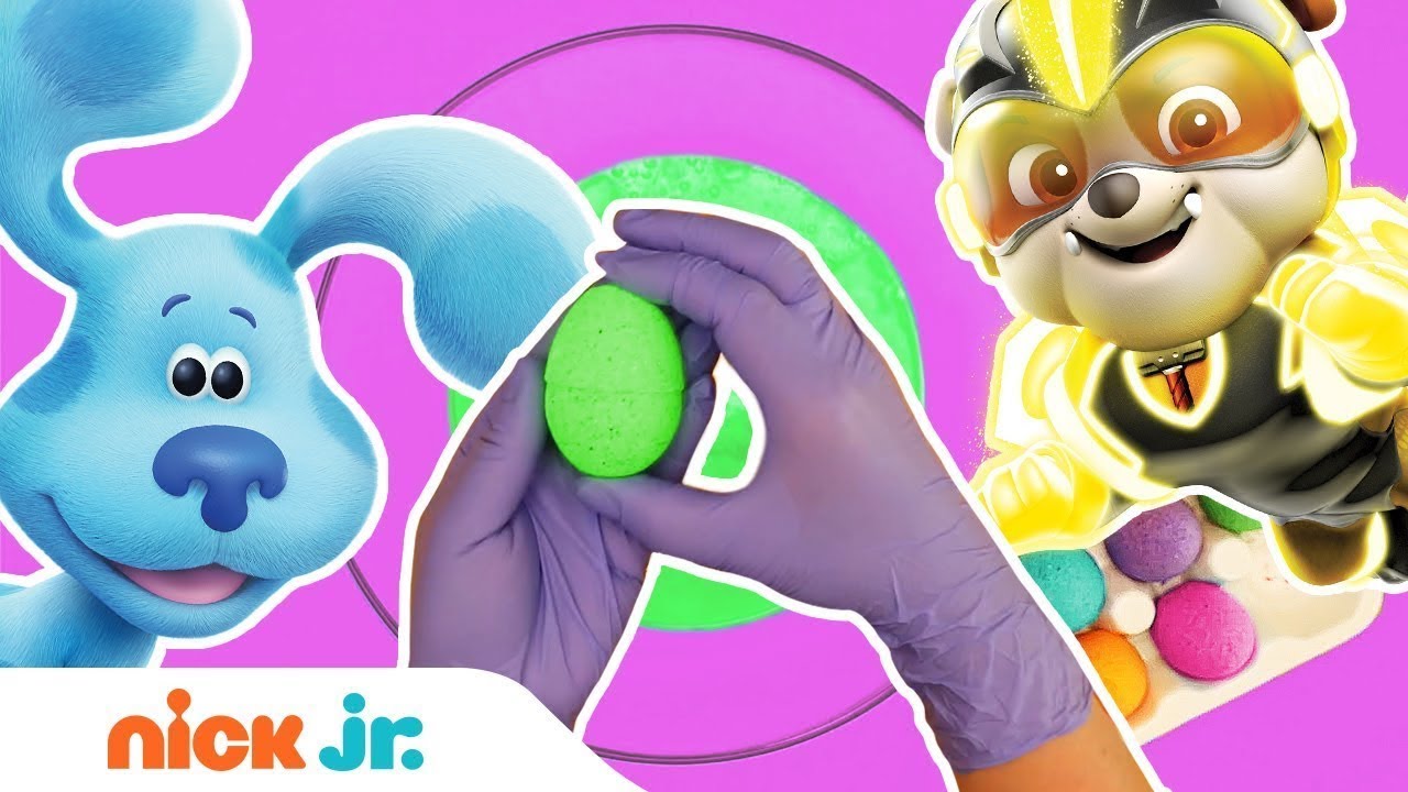 Surprise Eggs Ep. 6: Bubble Bath Fizzers! 😄 Mighty Pups, Blue, Guppies, Dora & Blaze! | Nick Jr.