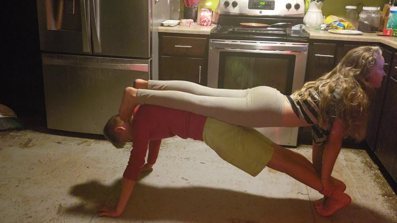 Me and my brother did a #yoga #challenge