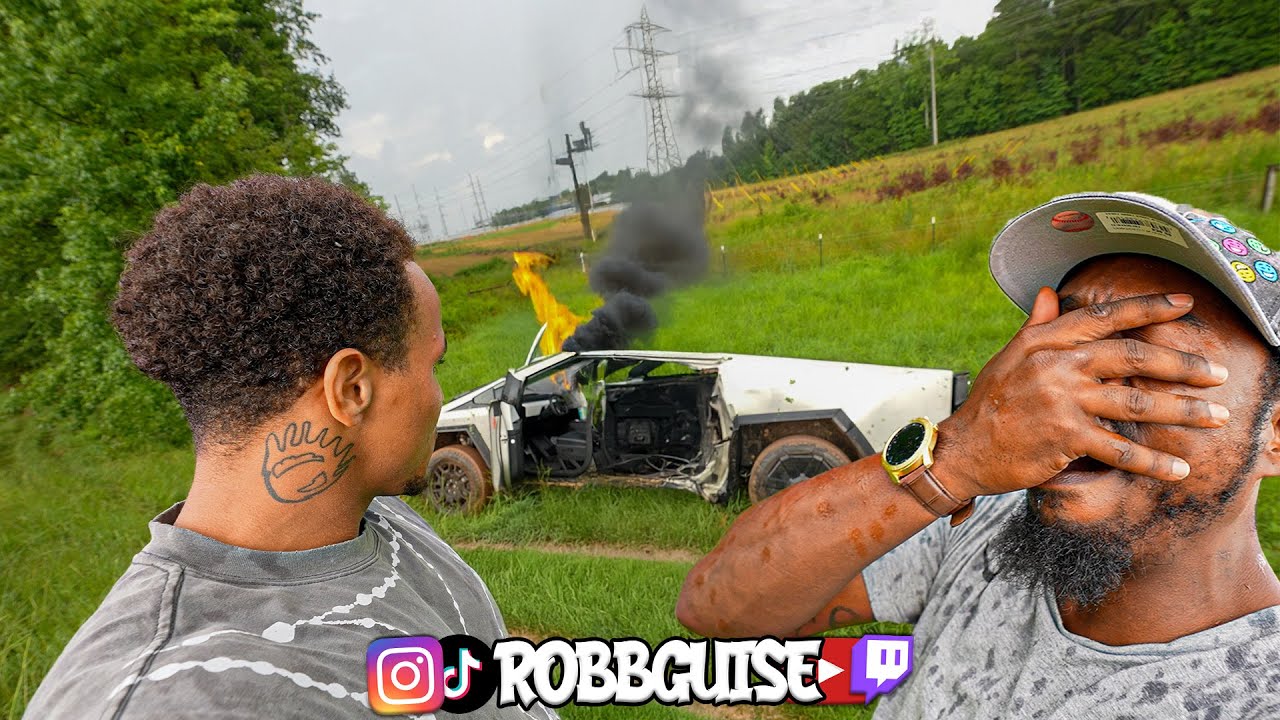 Crashed my cyber truck and went viral