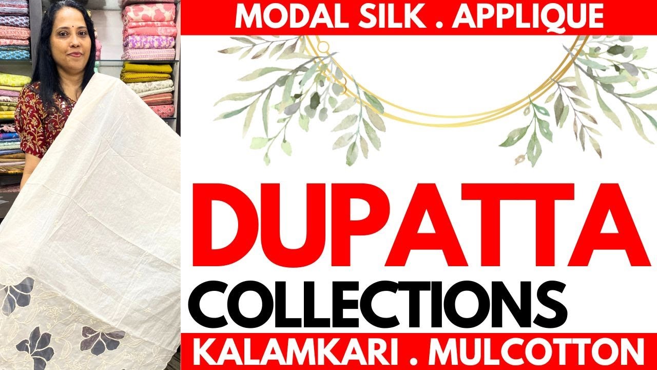 DUPATTA COLLECTION | MODAL SILK | KALAMKARI | MULCOTTON | 19FEB25