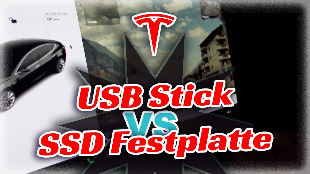 USB vs SSD f&uuml;r den W&auml;chter Modus und die Dashcam eines Tesla.