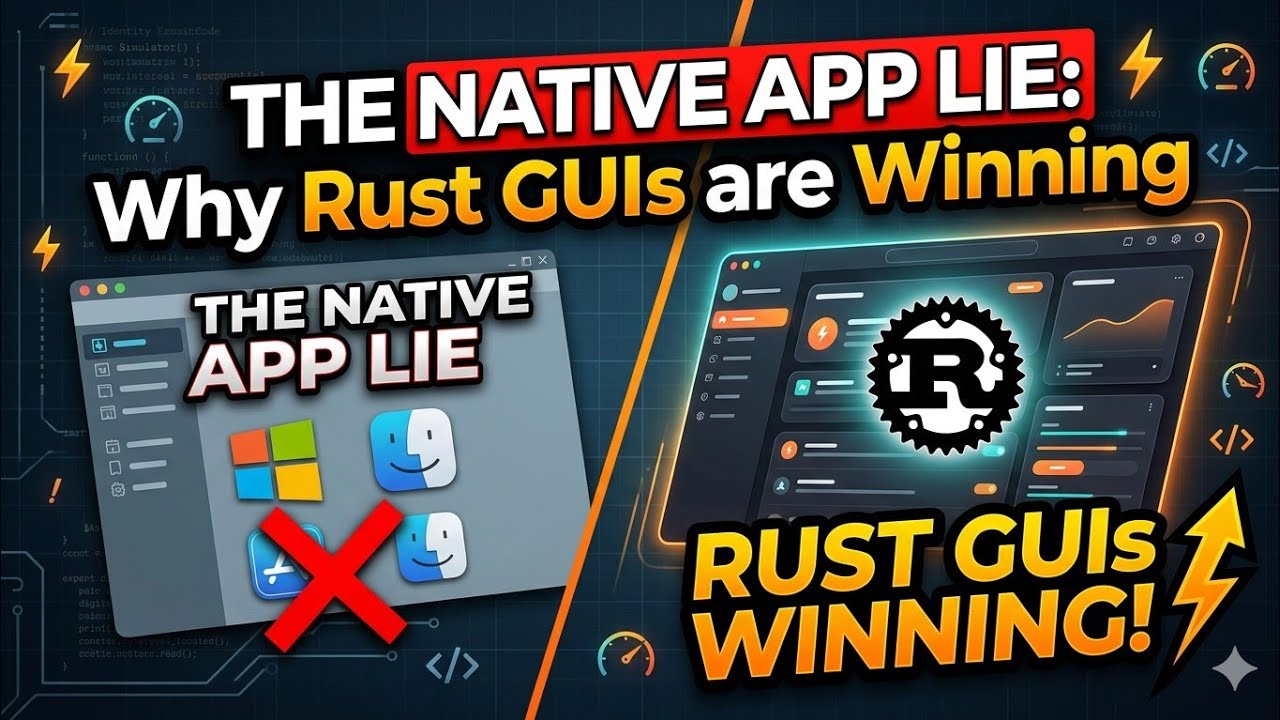 Ложь о нативных приложениях: почему графические интерфейсы на Rust побеждают