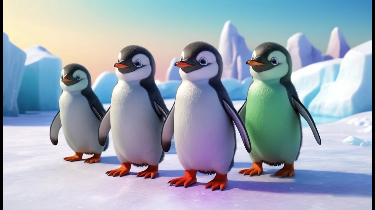 Five Little Penguins Waddle Waddle Waddle | Arctic Counting & Fun Movement Songs