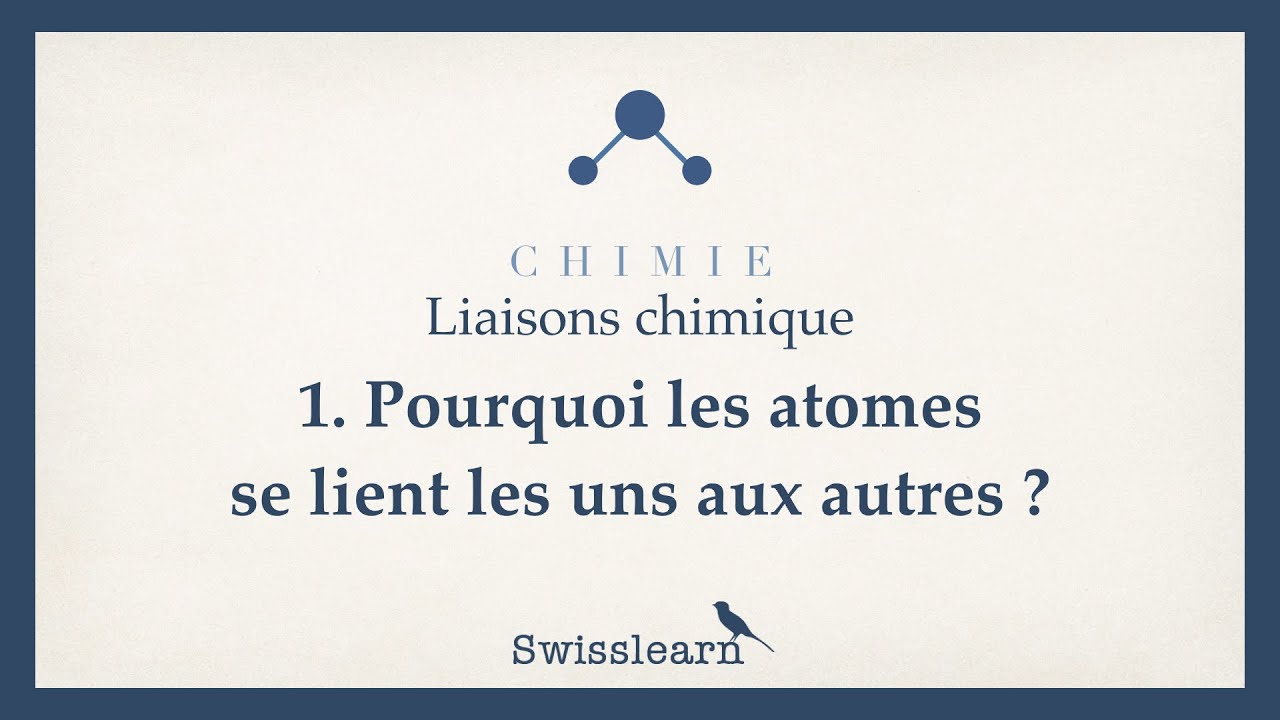 Pourquoi les atomes se lient les uns aux autres (règle de l'octet)?