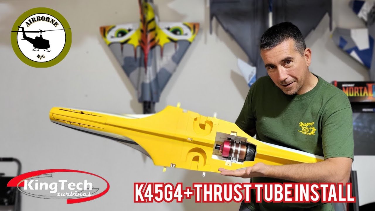 Freewing Avanti Turbine Conversion. Thrust tube and Turbine installation Episode 06