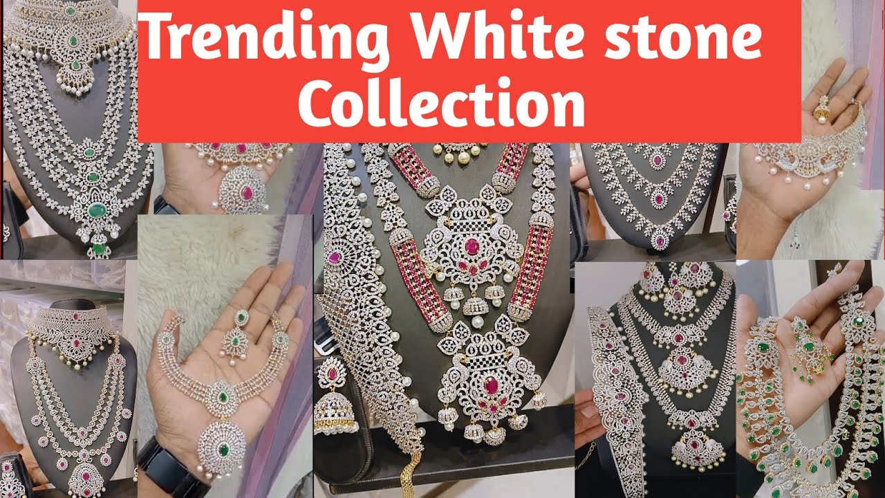 White stone Collection||wedding trend||9441602735||#trendingjewellerycollections #onegramjewellery