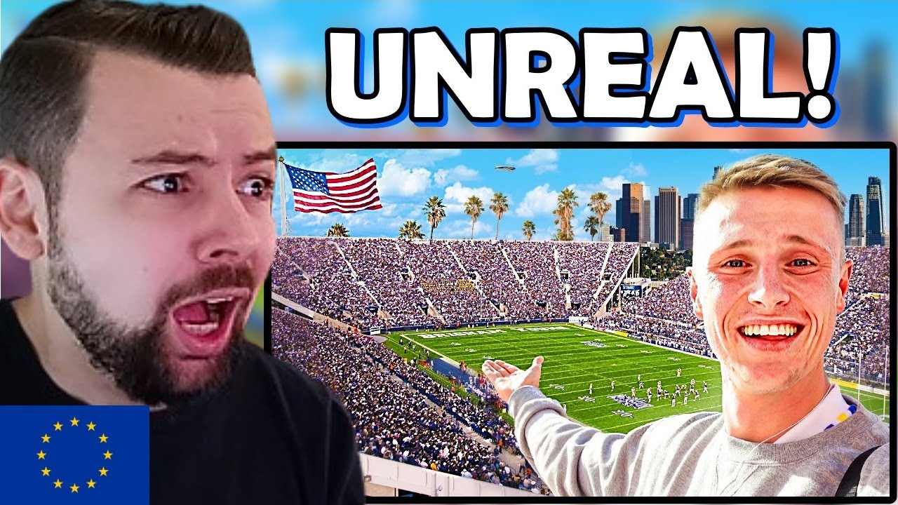European Reacts: English Fan Experiences American College Football Game!