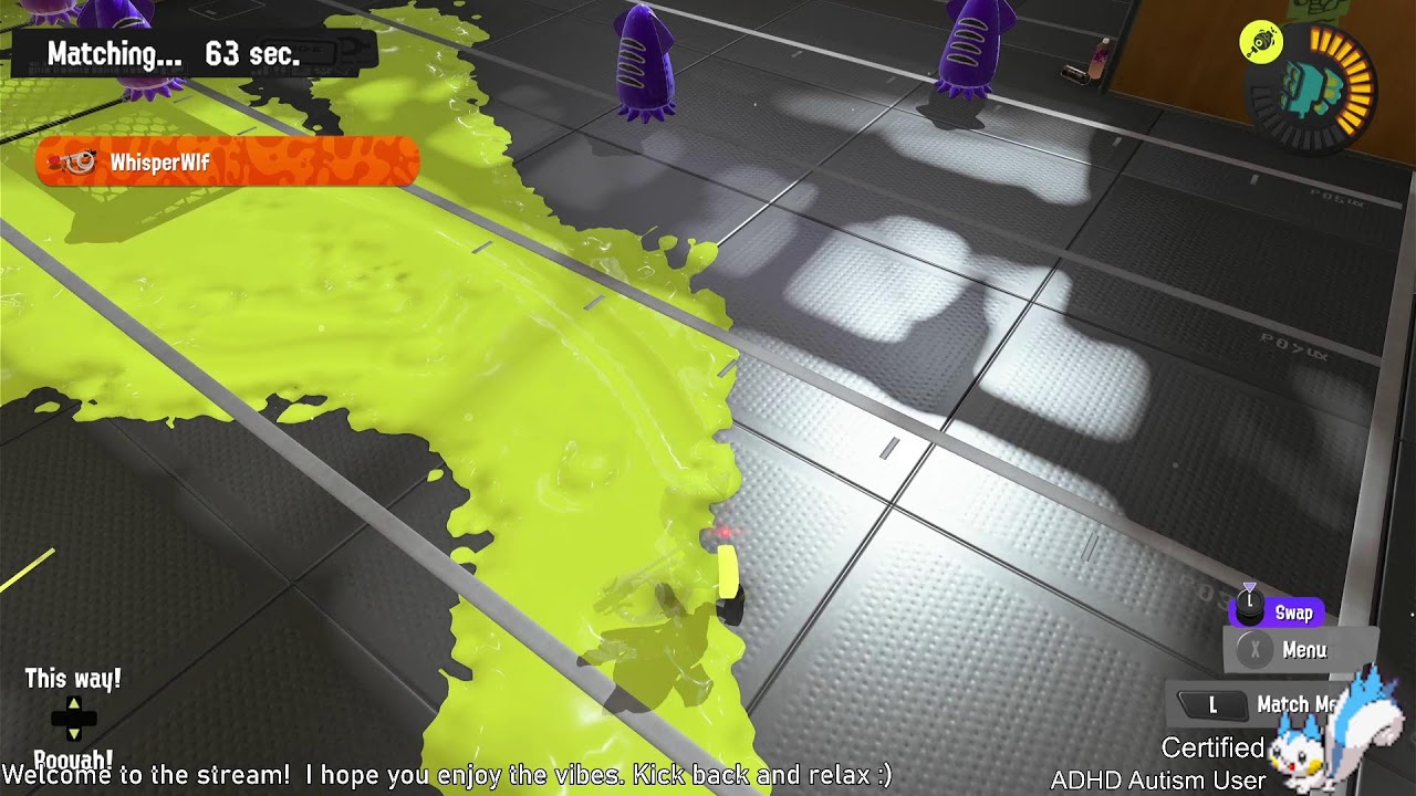 Hey! Lets chill While I Splatoon 3.