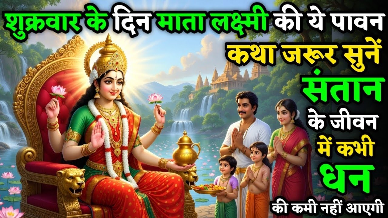 शुक्रवार को माता लक्ष्मी की ये कथा सुनलो संतान के जीवन में कभी धन की कमी नहीं आएगी| Shukravar Vrat